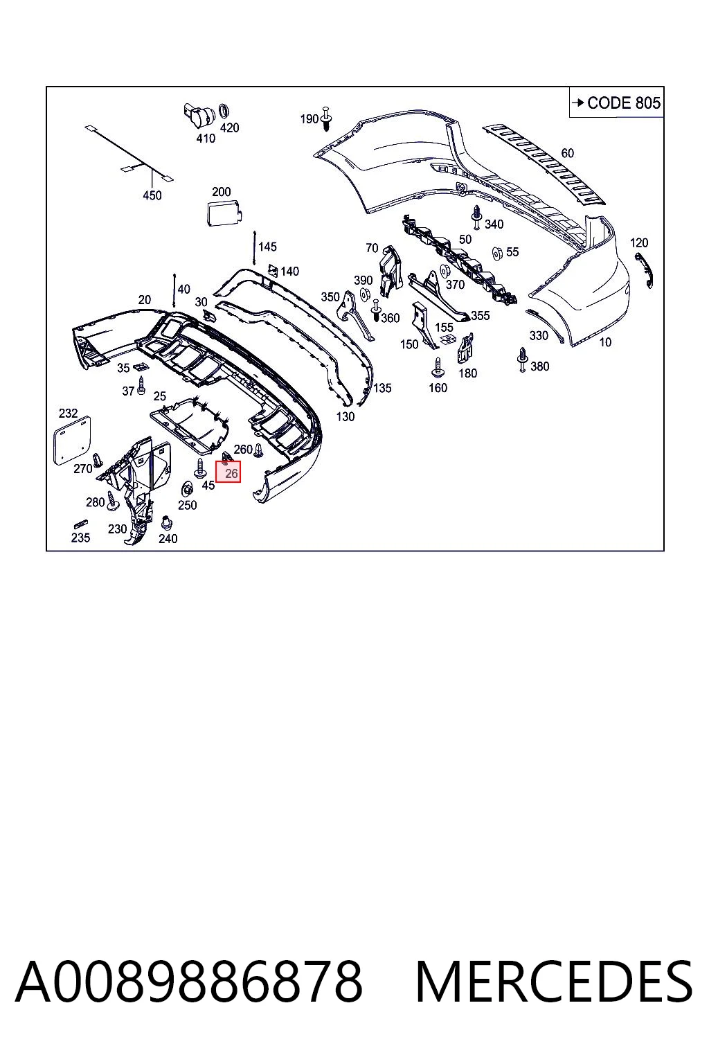 A0089886878 Mercedes