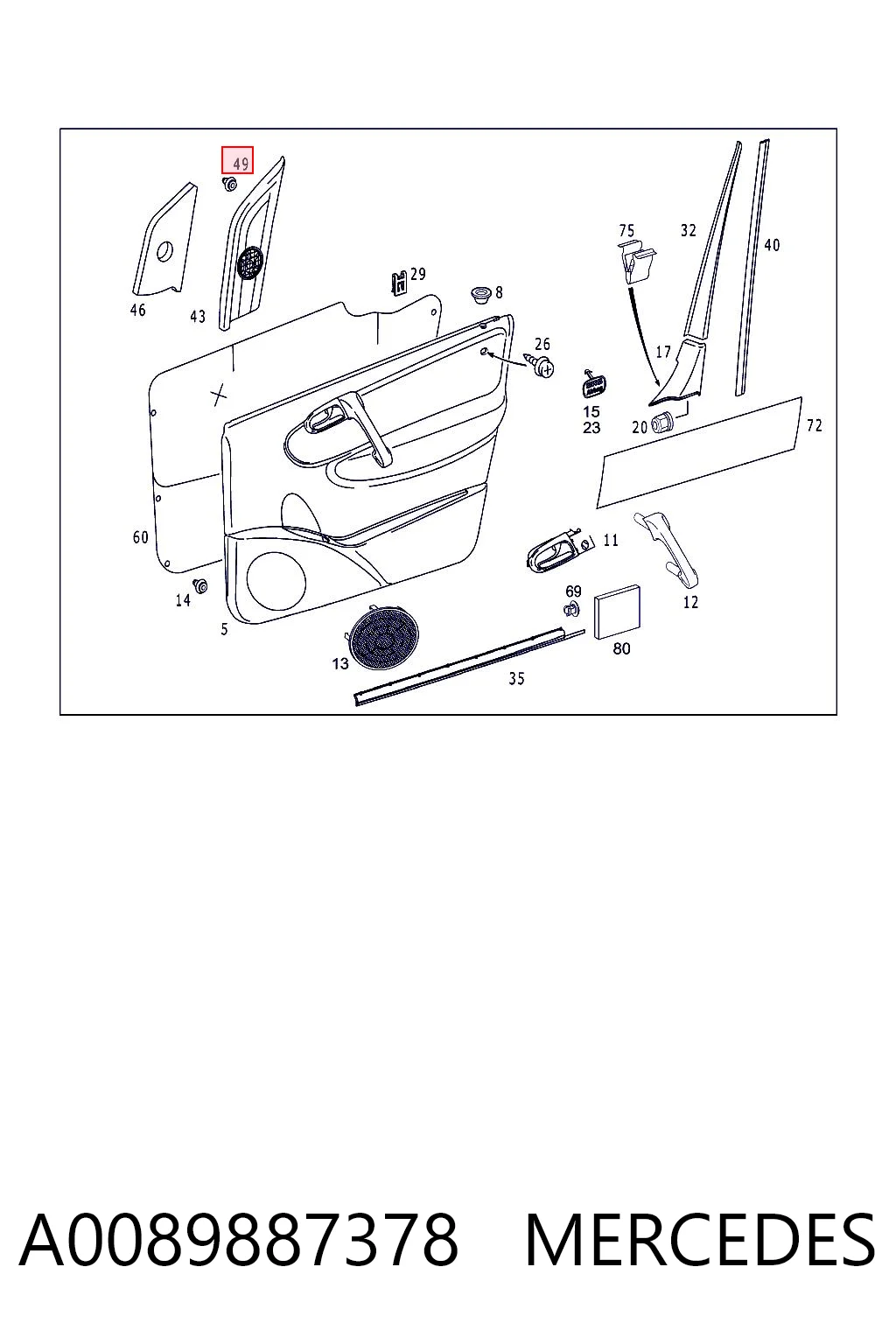 A0089887378 Mercedes