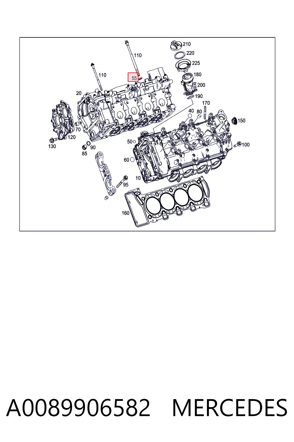 A0089906582 MERCEDES
