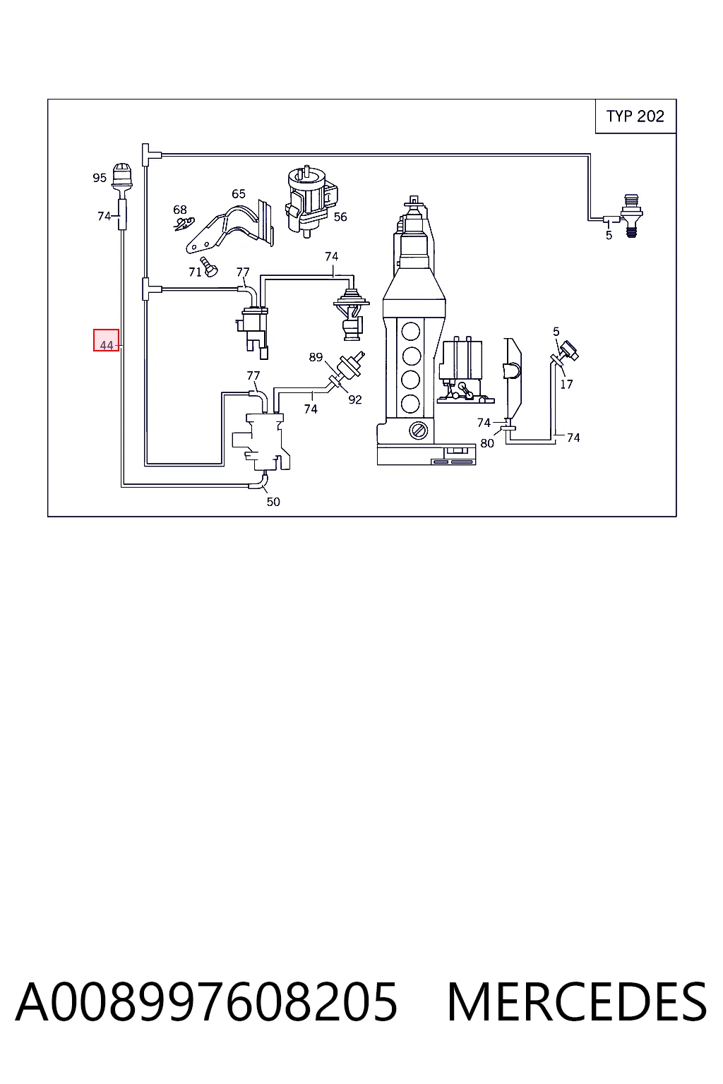 A0009979252 Mercedes 