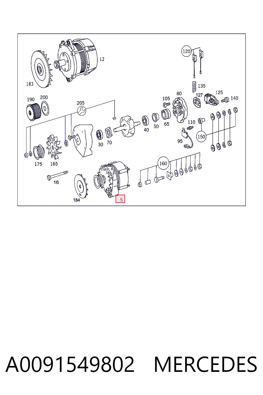 A0091549802 Mercedes