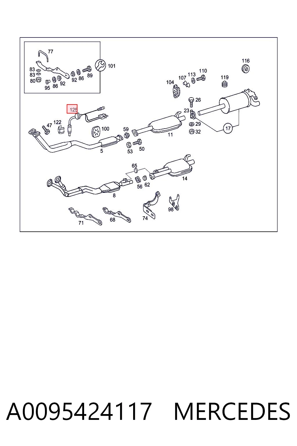 A0095424117 Mercedes