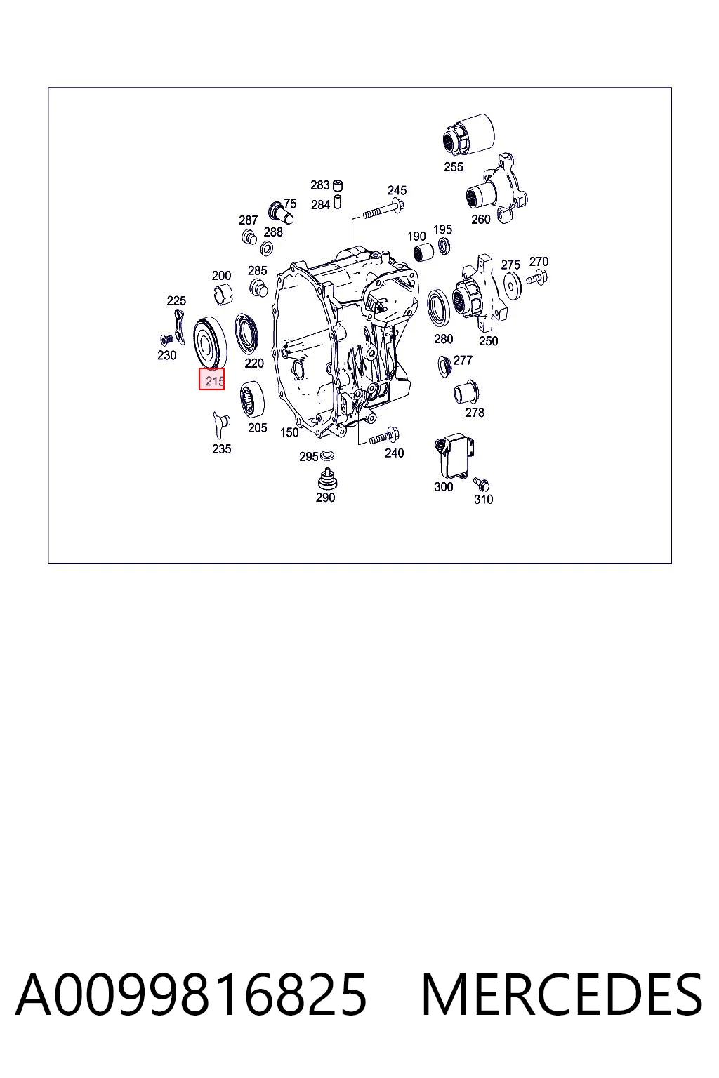 A0099816825 Mercedes