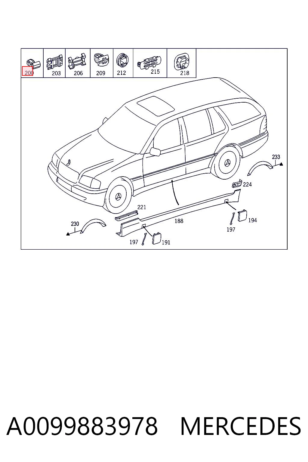 A0099883978 Mercedes