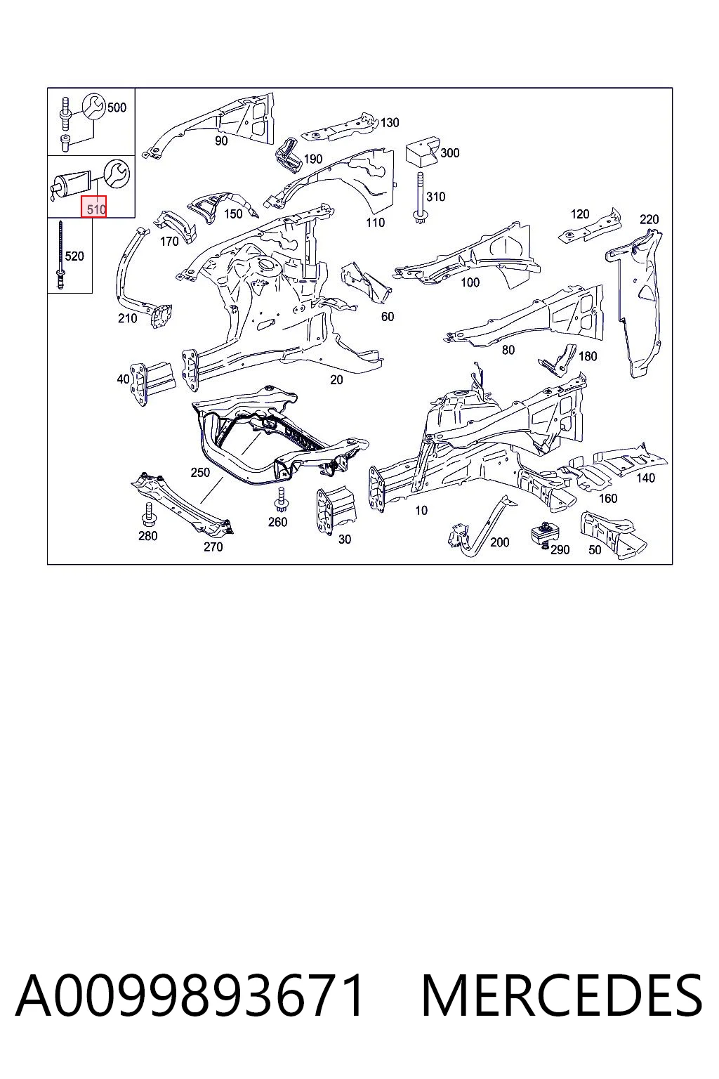 A0099893671 Mercedes
