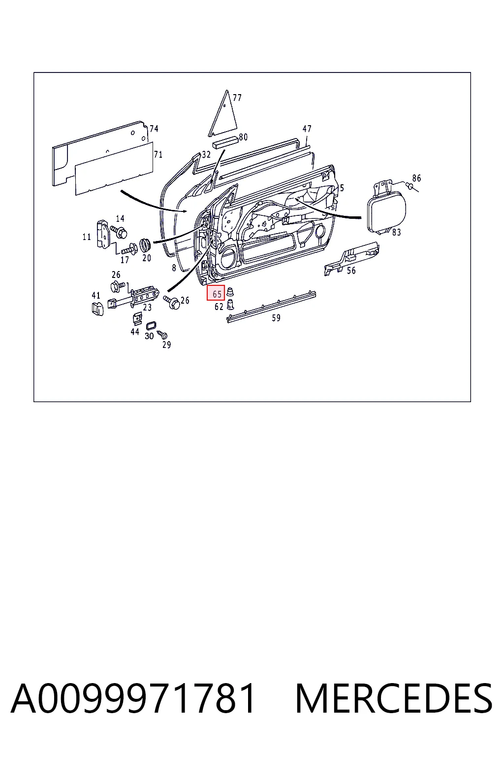 A0099971781 Mercedes