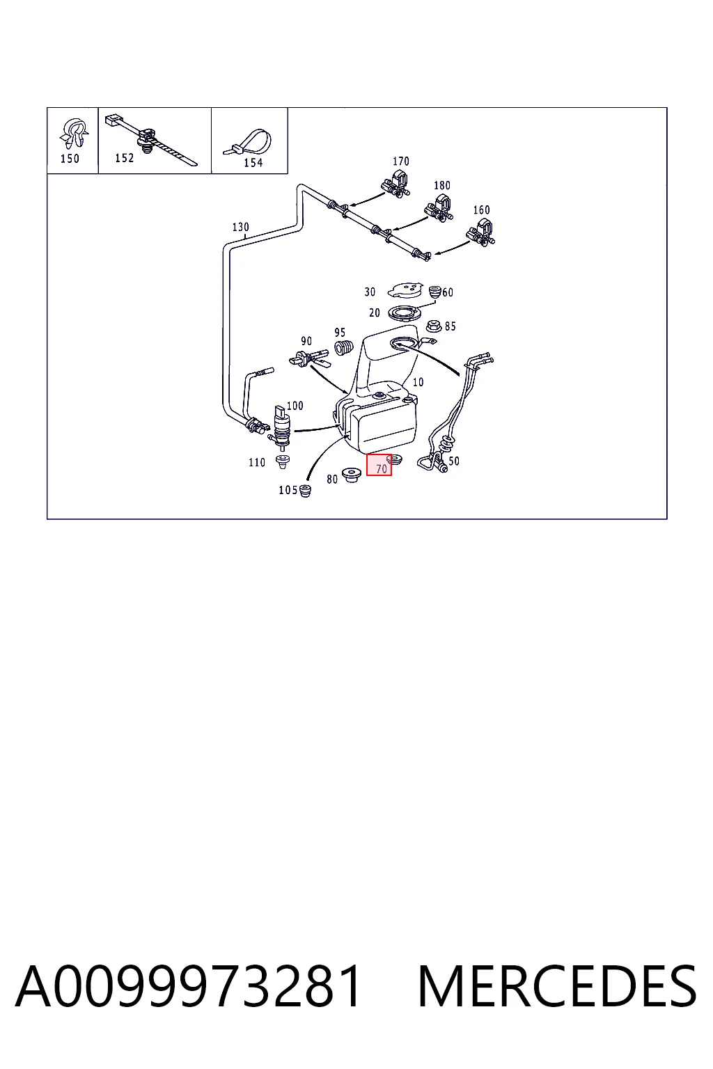 A0099973281 Mercedes