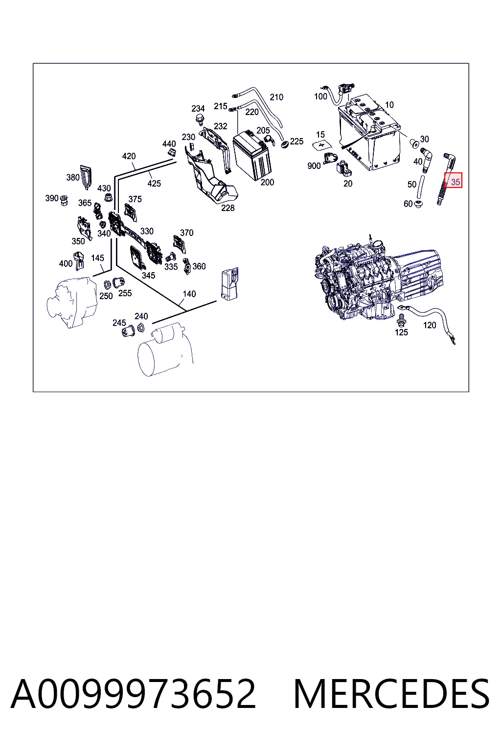 A0099973652 Mercedes