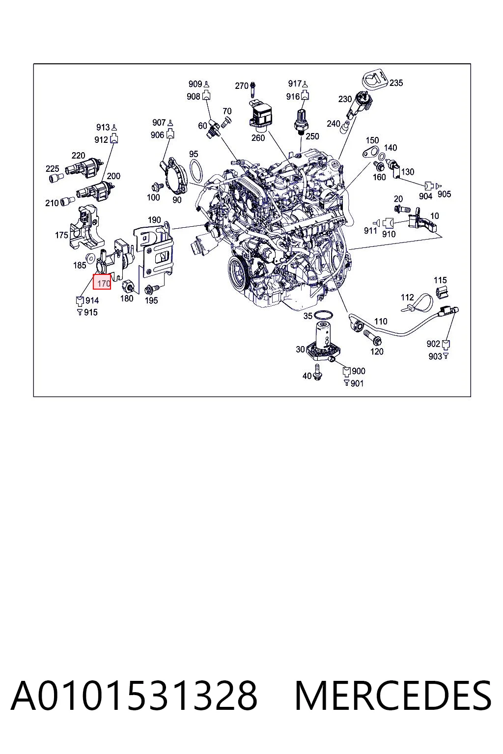A0101531328 Mercedes Válvula de solenoide de control de mariposa EGR