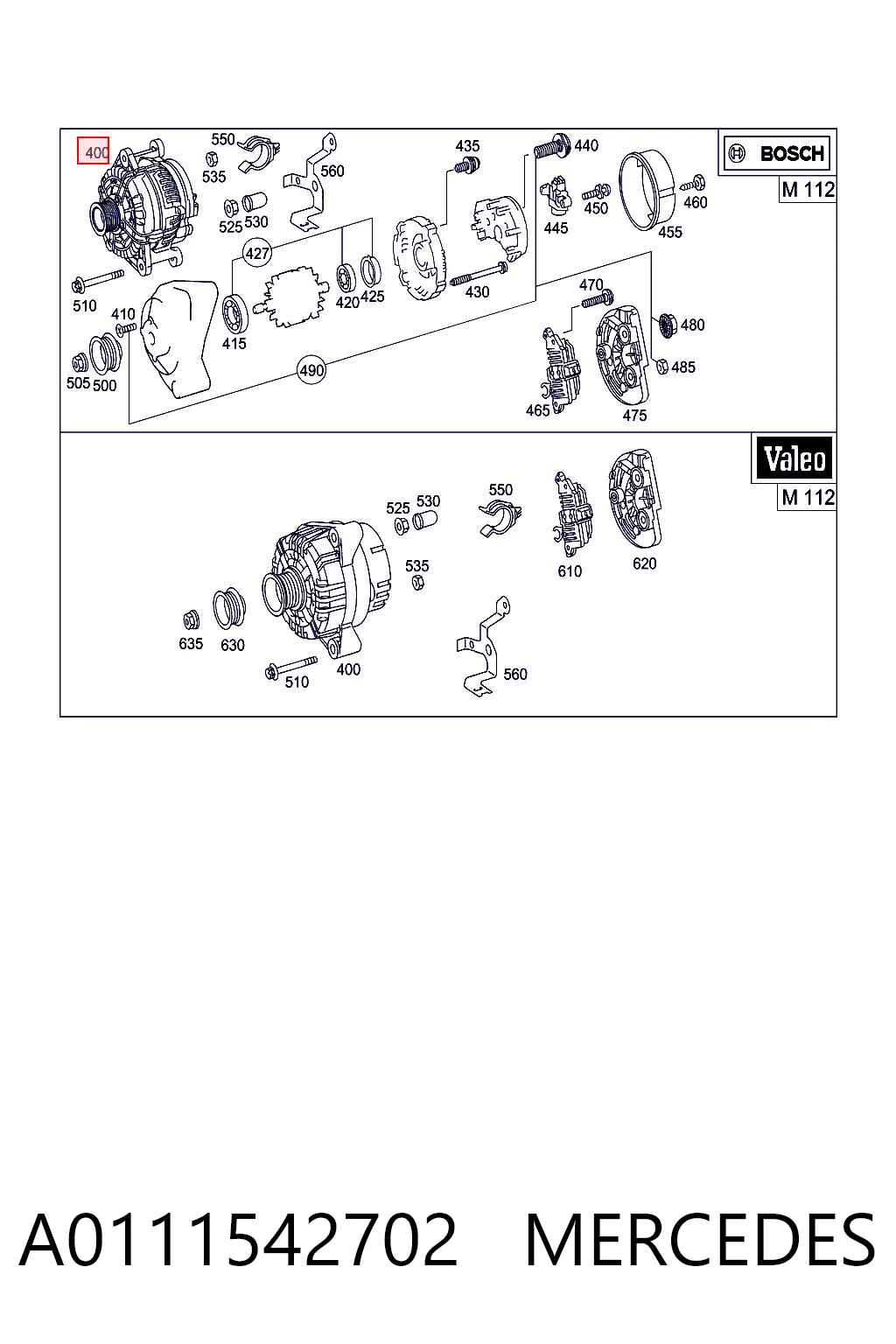 A0111542702 Mercedes