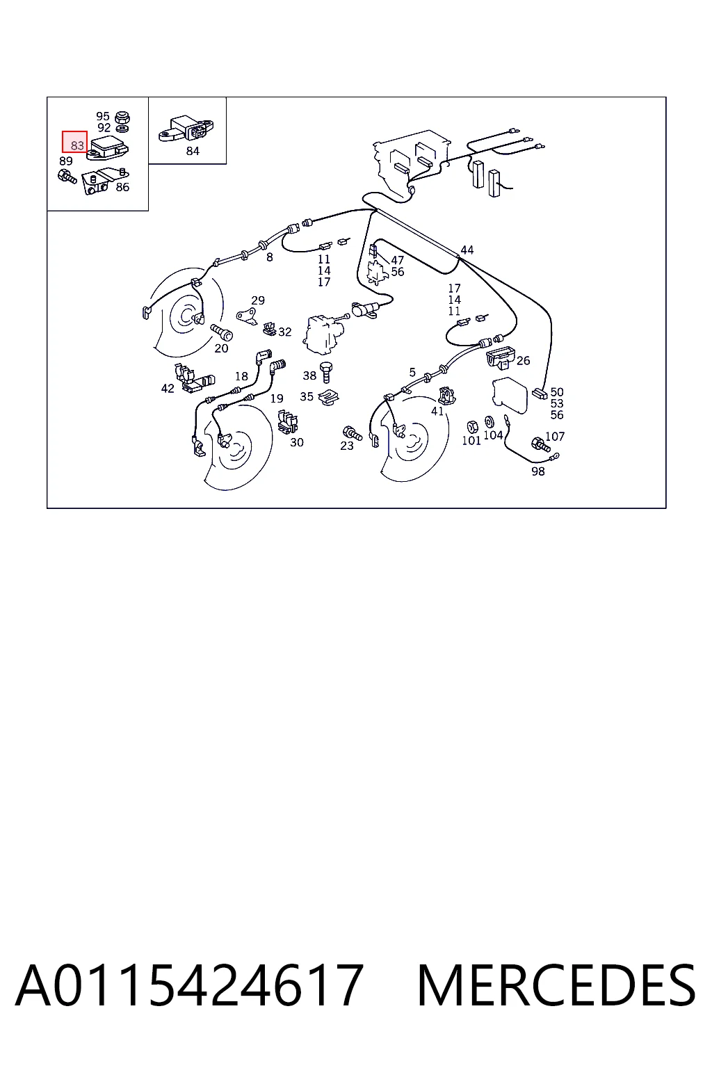 A0115424617 Mercedes