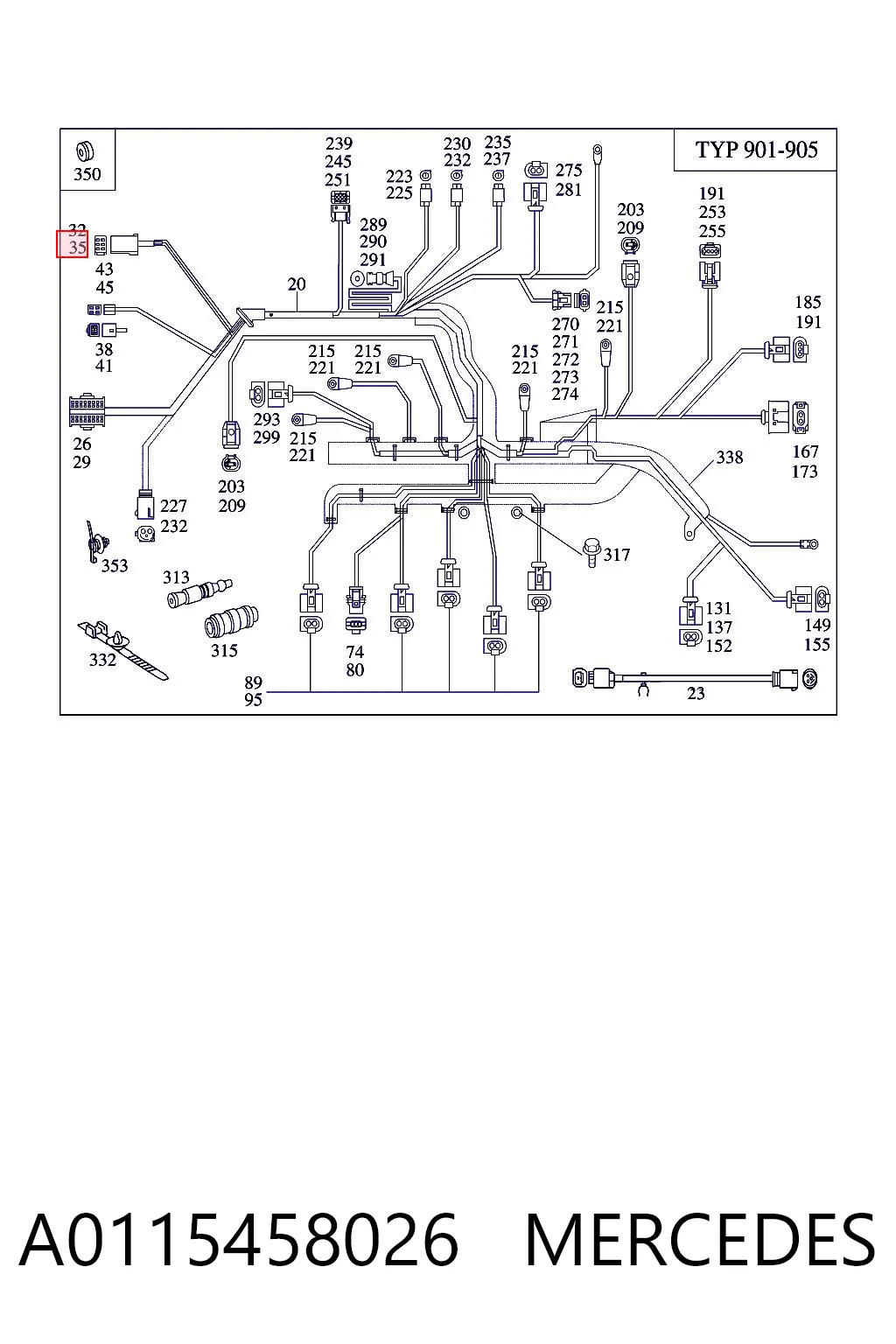 A0115458026 Mercedes