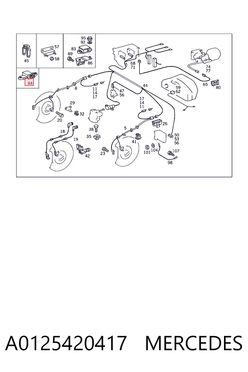 A0125420417 Mercedes
