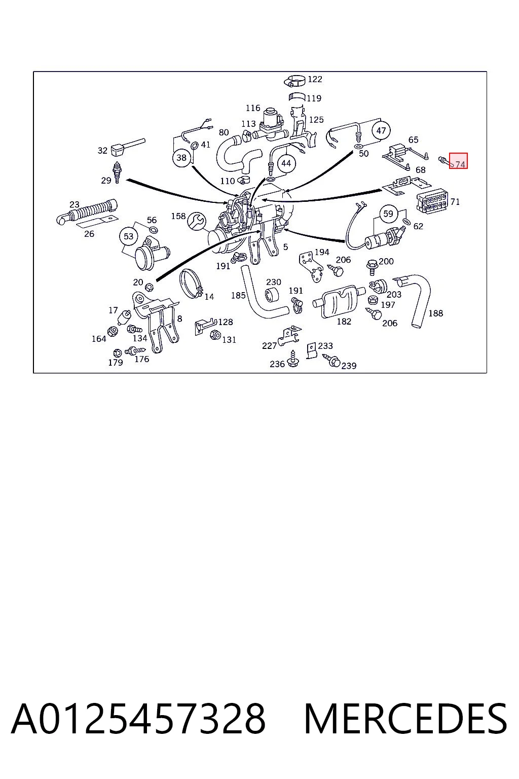 A0125457328 Mercedes