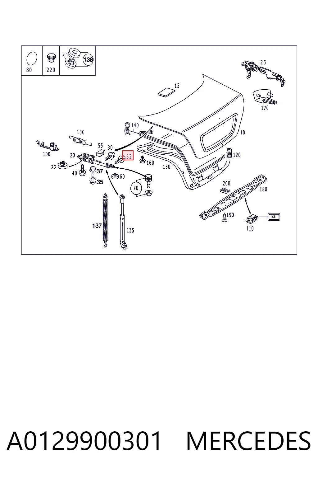 A0129900301 Mercedes