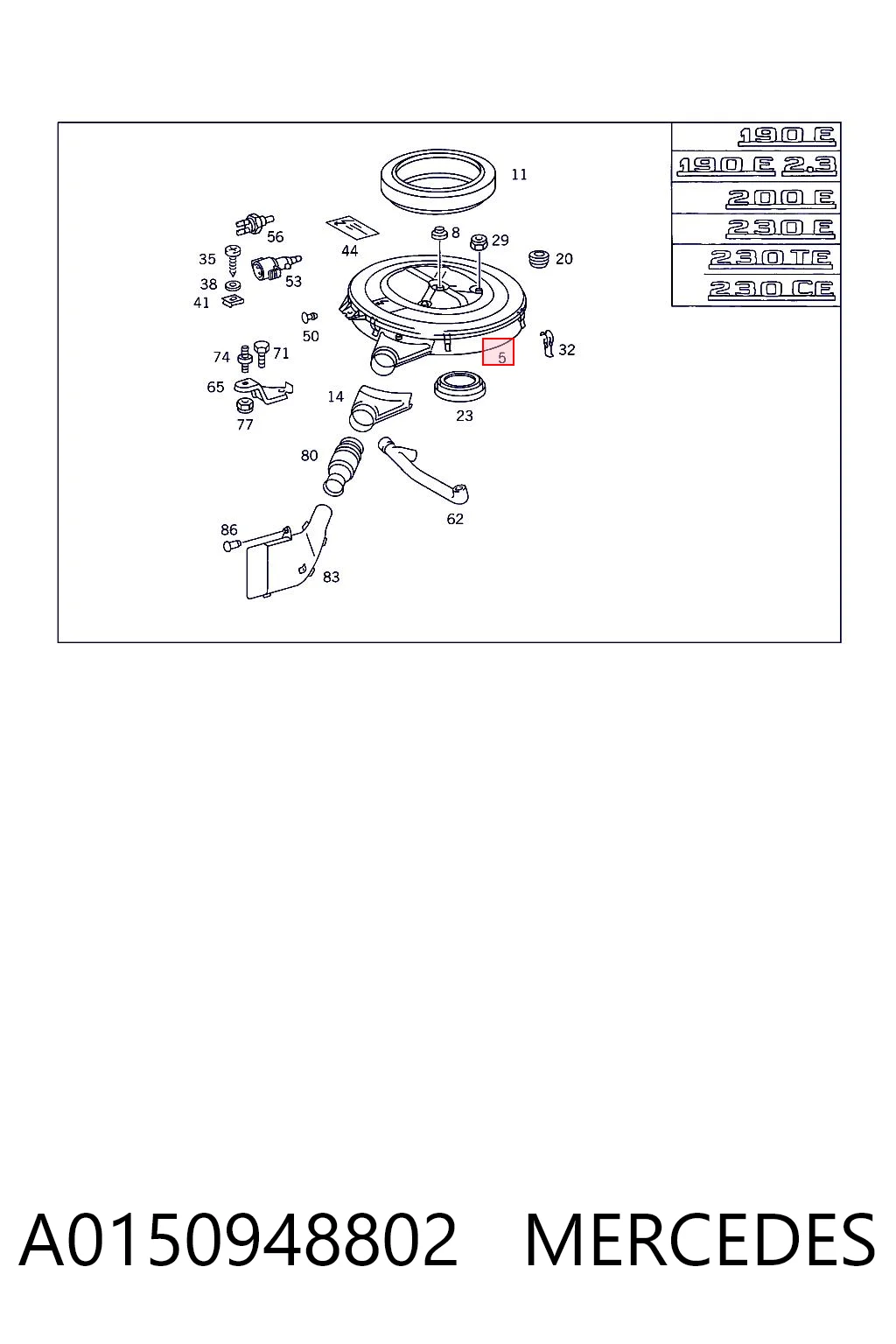 A0150948802 Mercedes