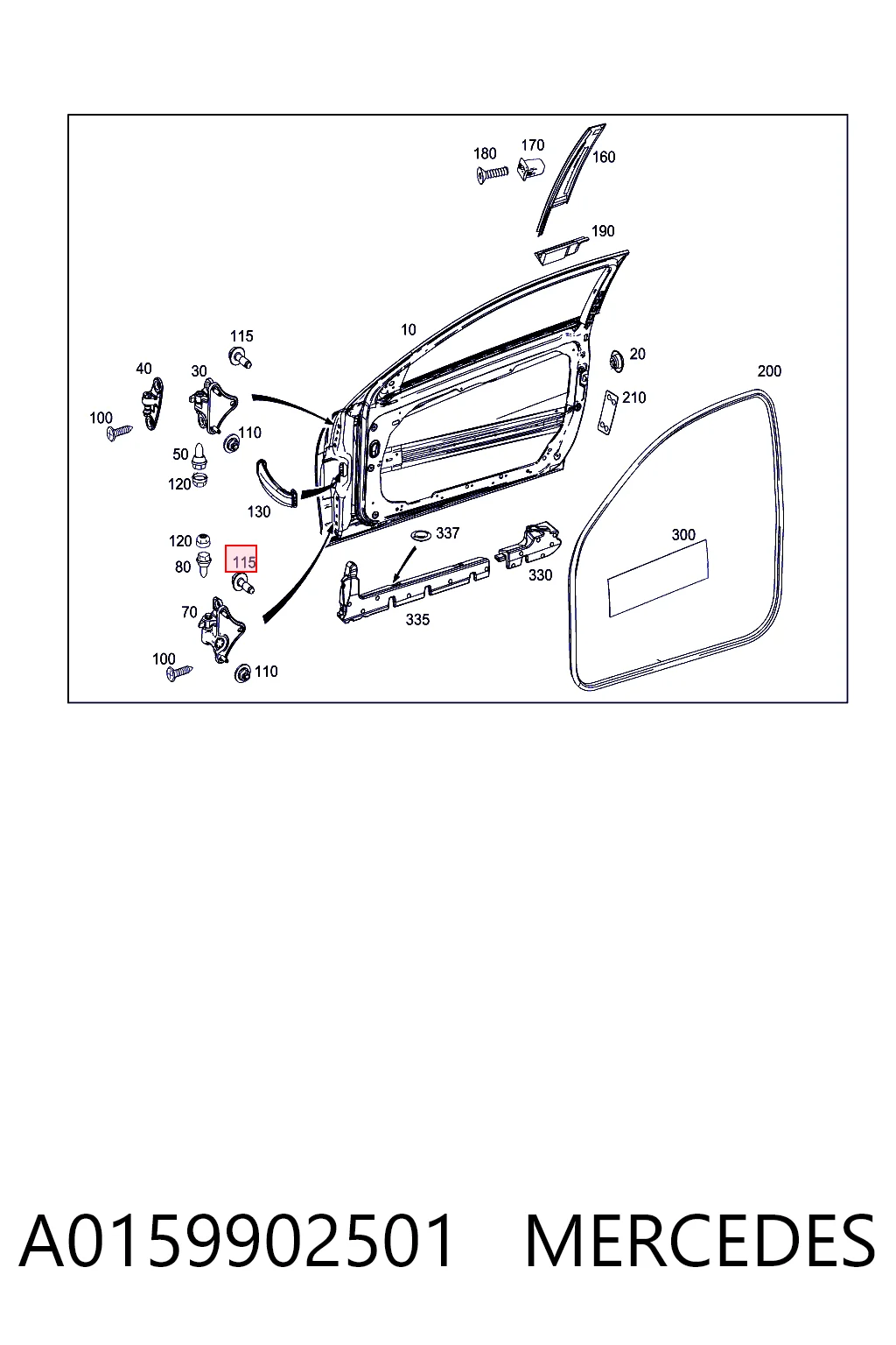 A0159902501 Mercedes