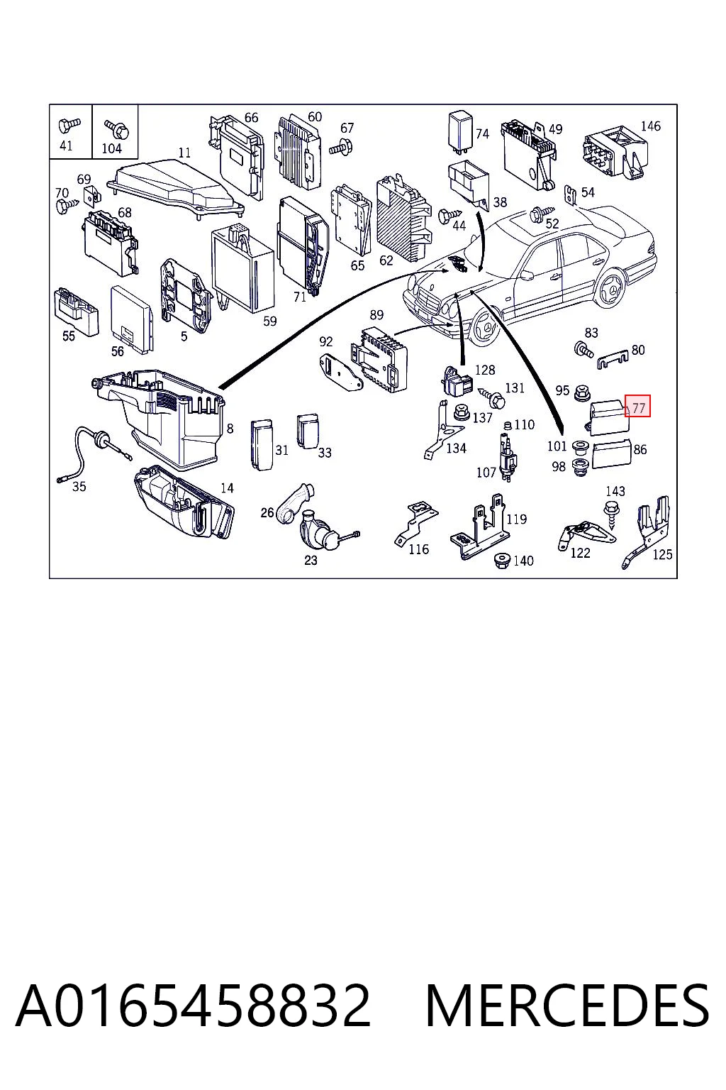 A0165458832 Mercedes