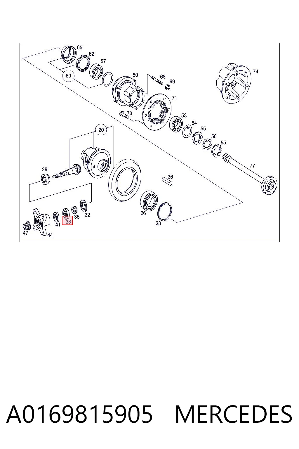 A0169815905 Mercedes