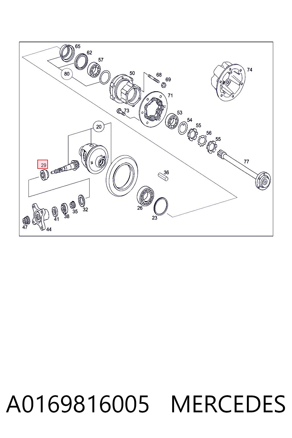 A0169816005 Mercedes