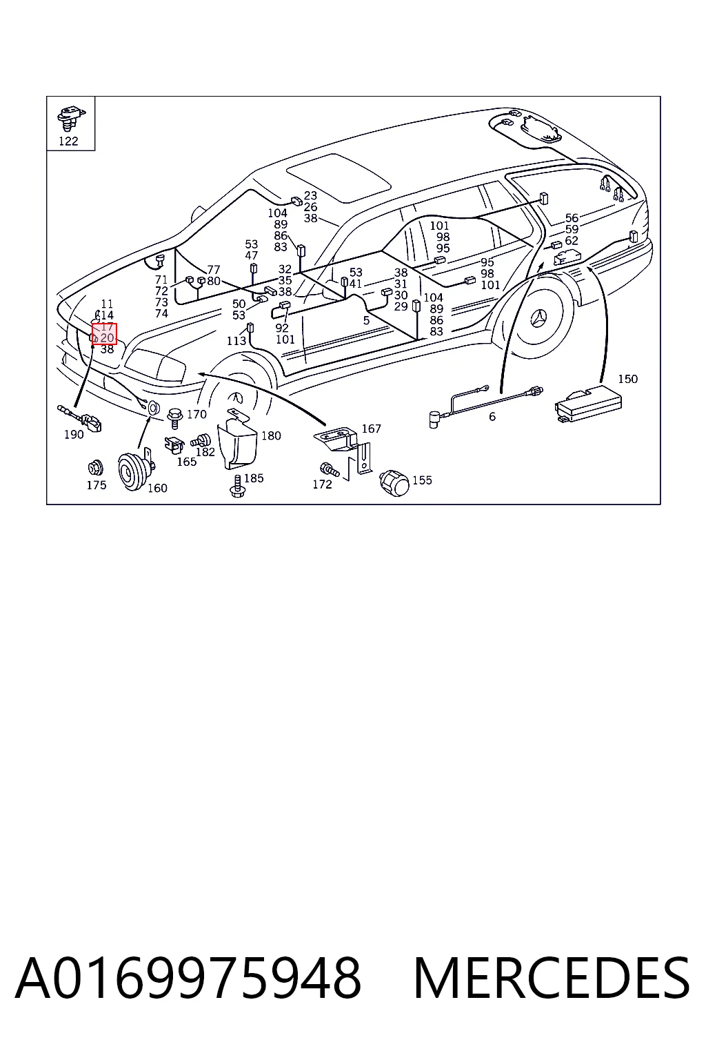 A0169975948 Mercedes