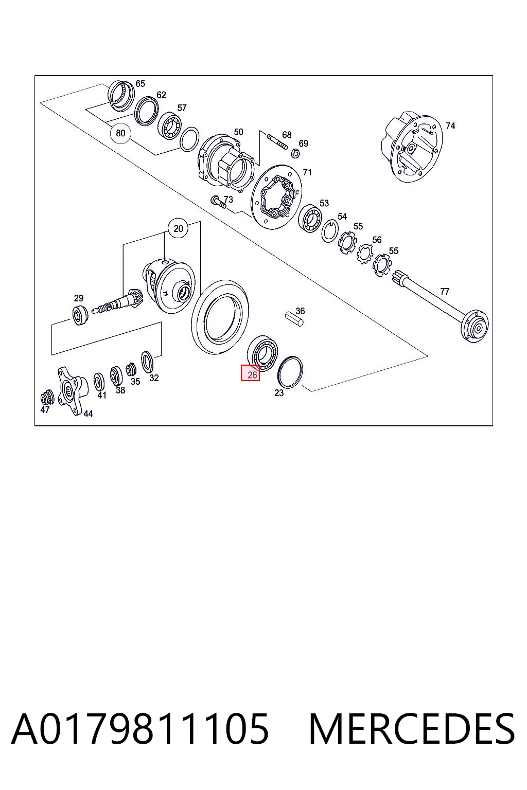 A0179811105 Mercedes