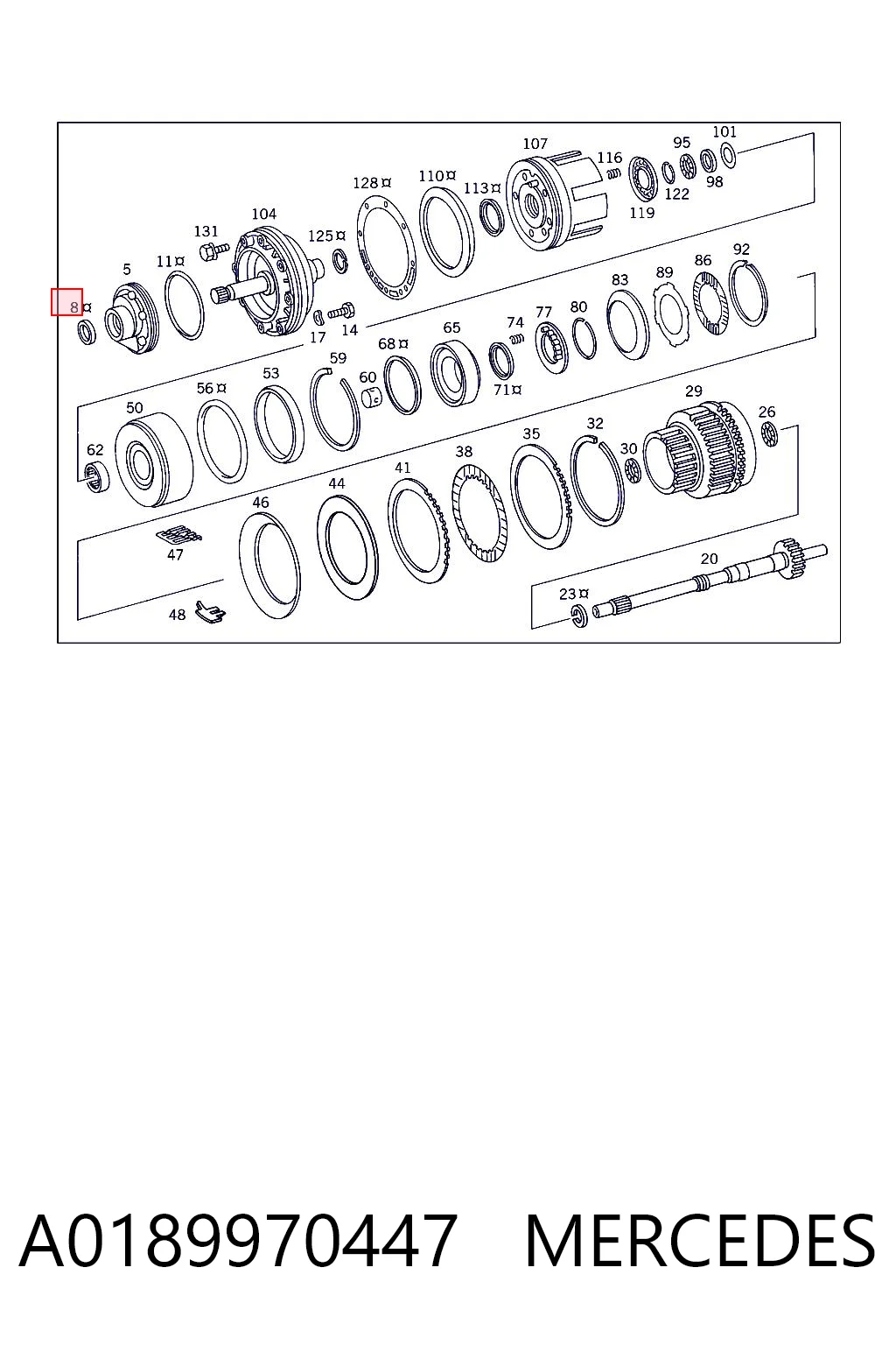 A0189970447 Mercedes