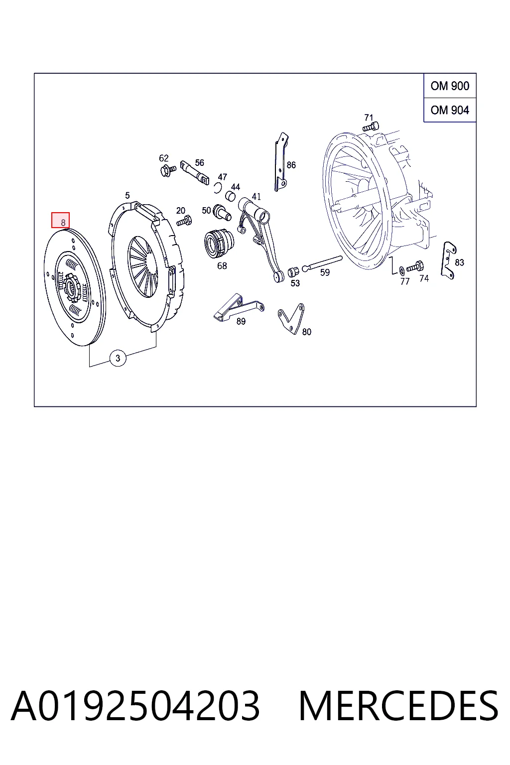 A0192504203 Mercedes