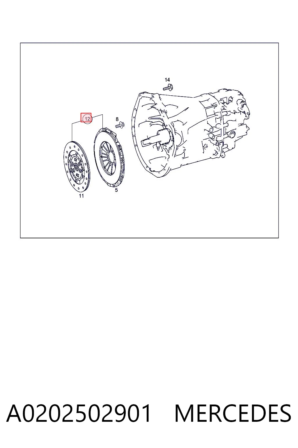 A0202502901 Mercedes