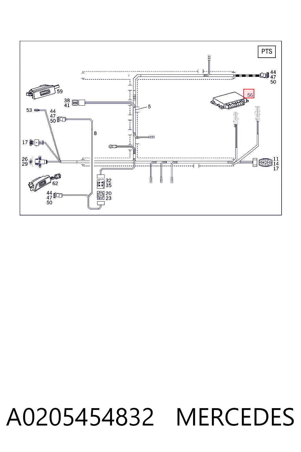 A0205454832 Mercedes