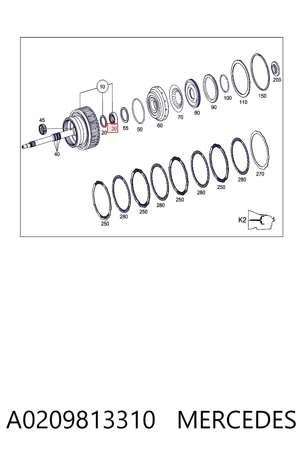 A0209813310 Mercedes