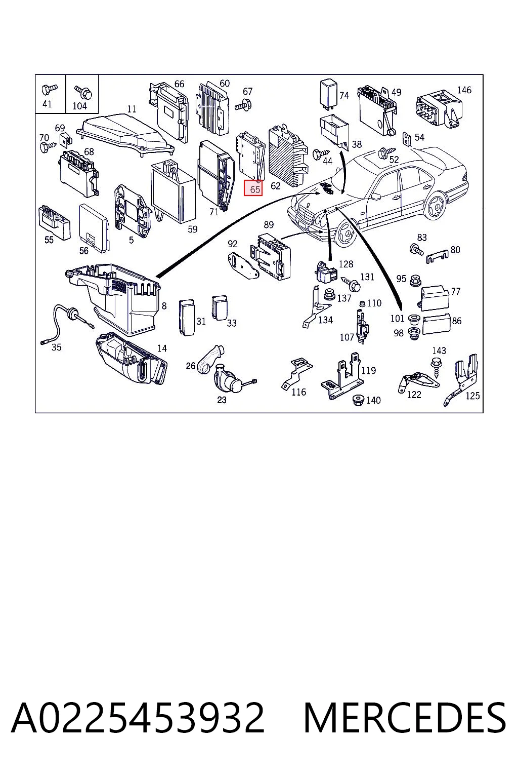 Centralina Del Motor para Mercedes E  W210