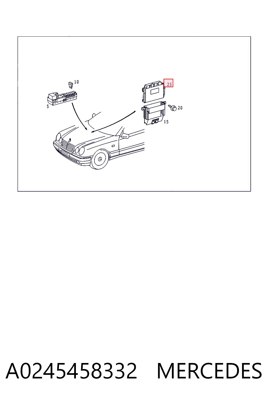 A0245458332 Mercedes