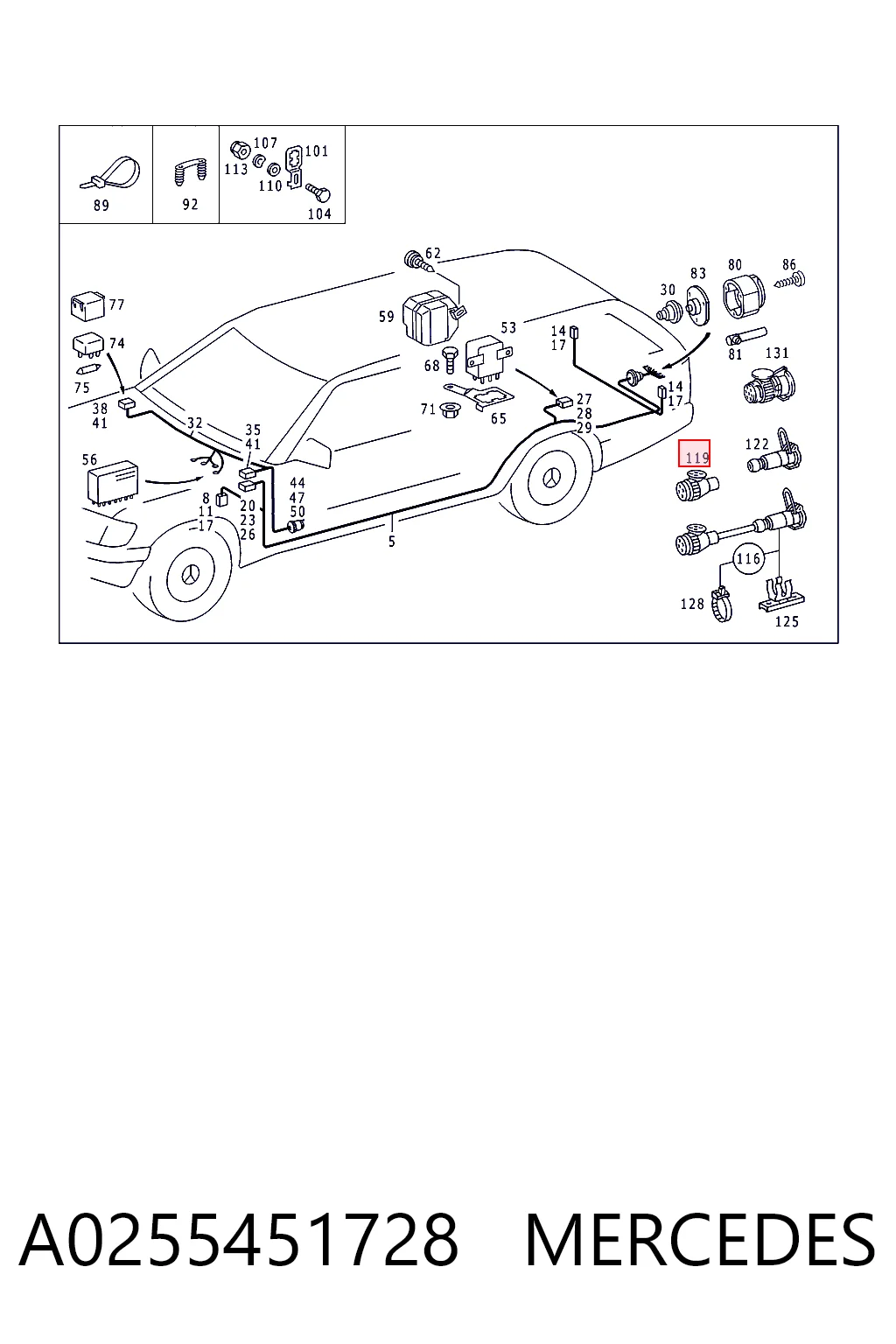 A0255451728 Mercedes