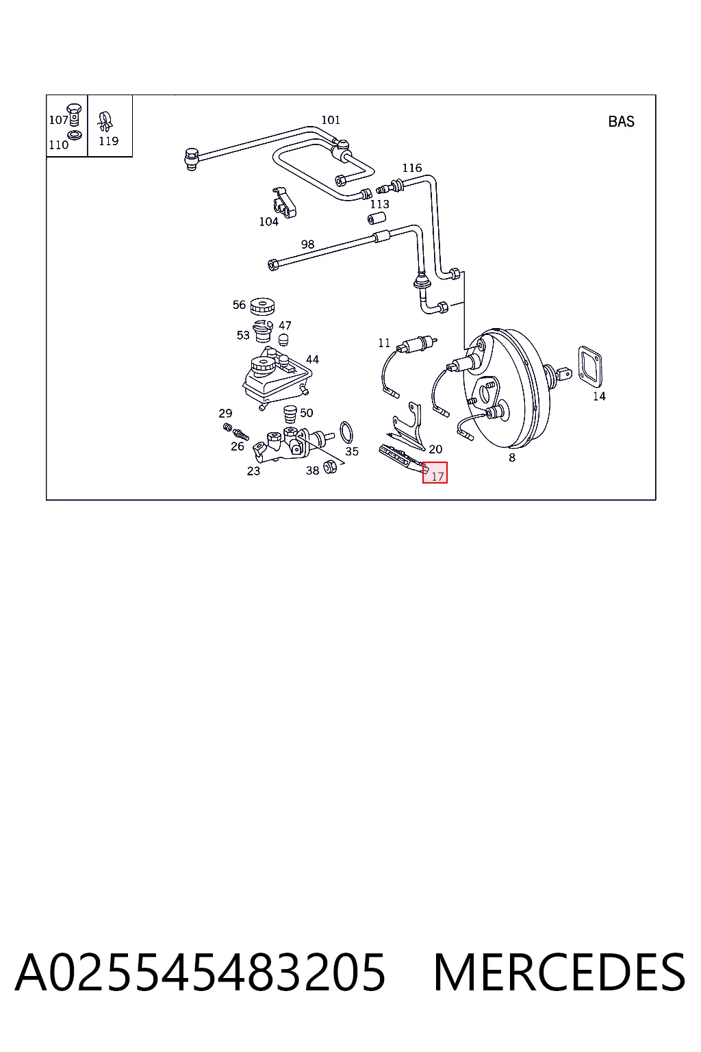 A025545483205 Mercedes