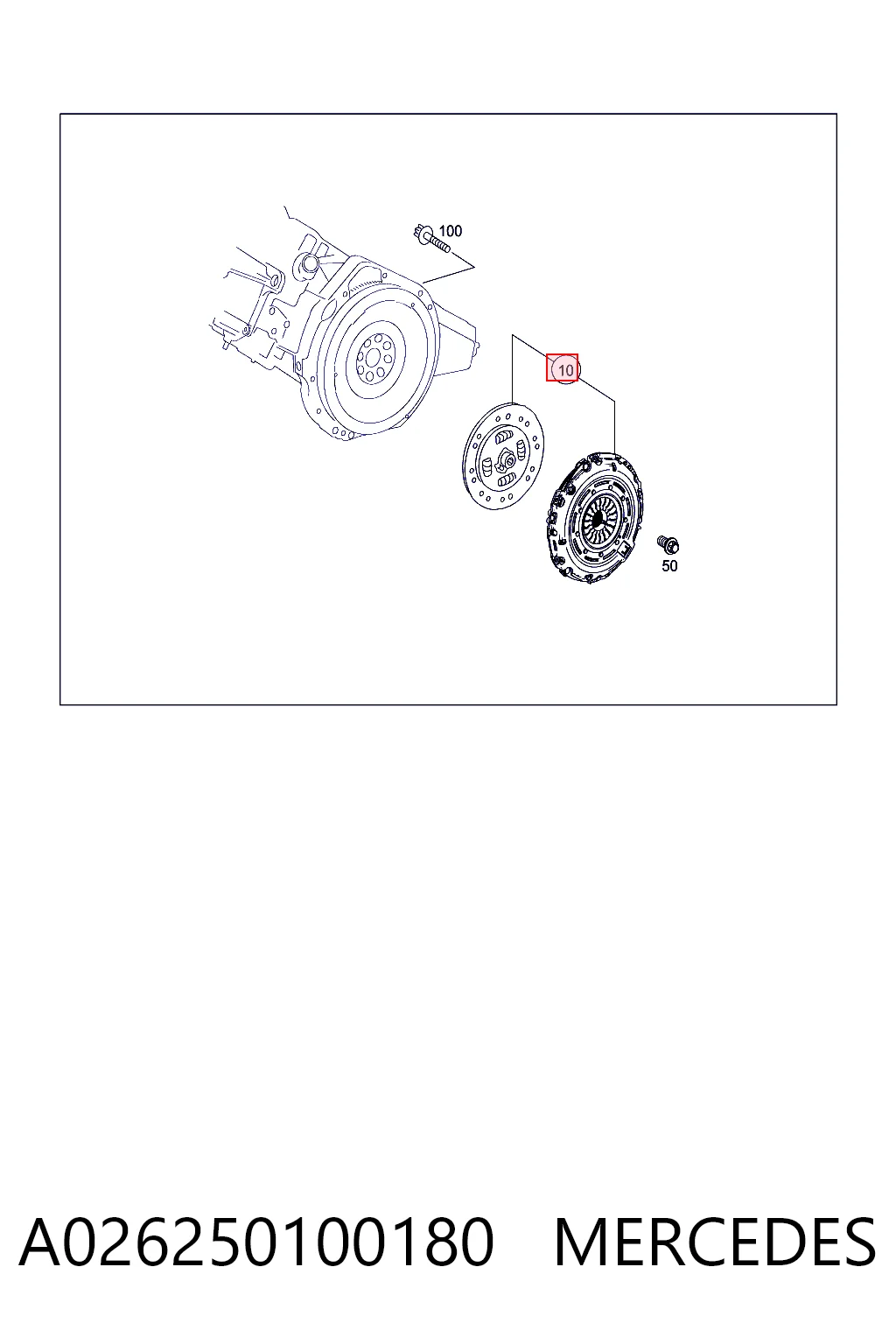 Embrague motor Mercedes A  (2012-2018)