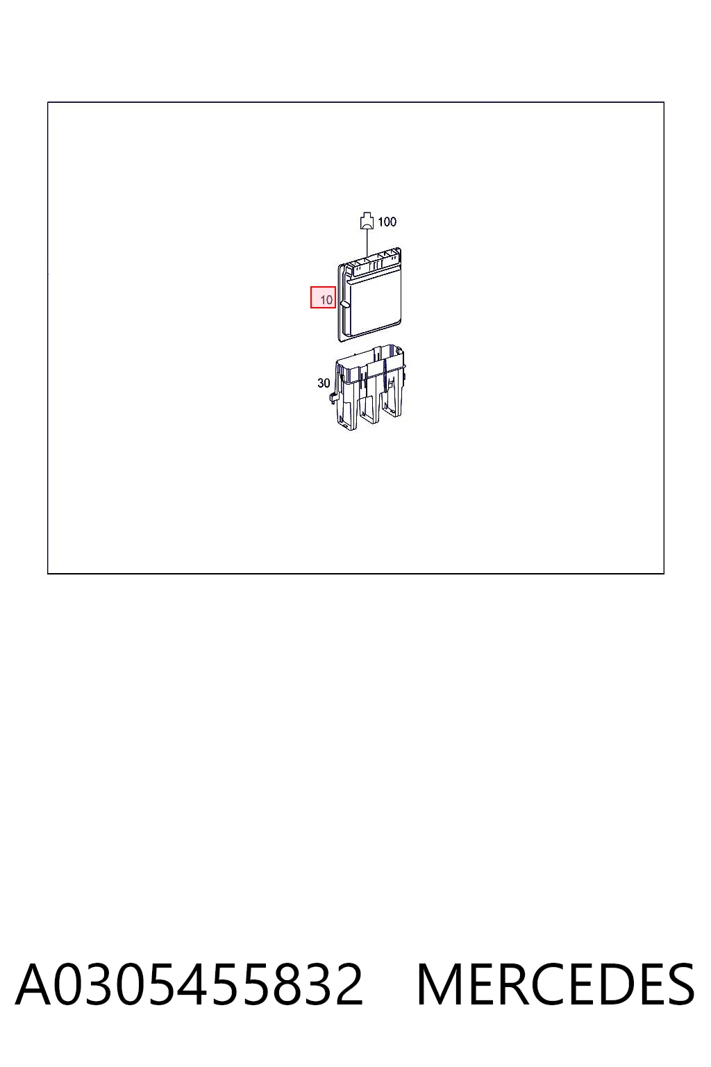 A0305455832 Mercedes Centralina Del Motor
