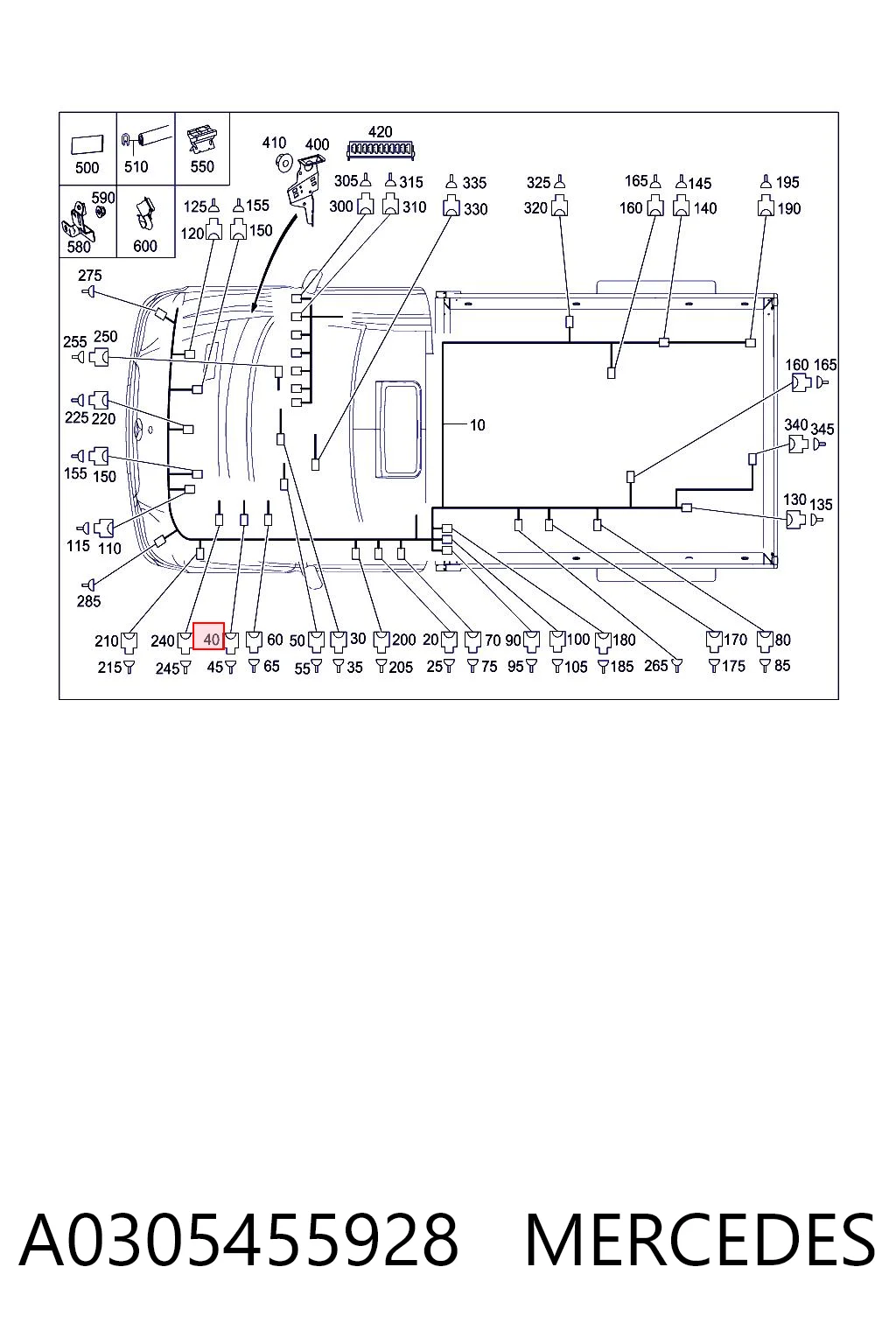 A0305455928 Mercedes
