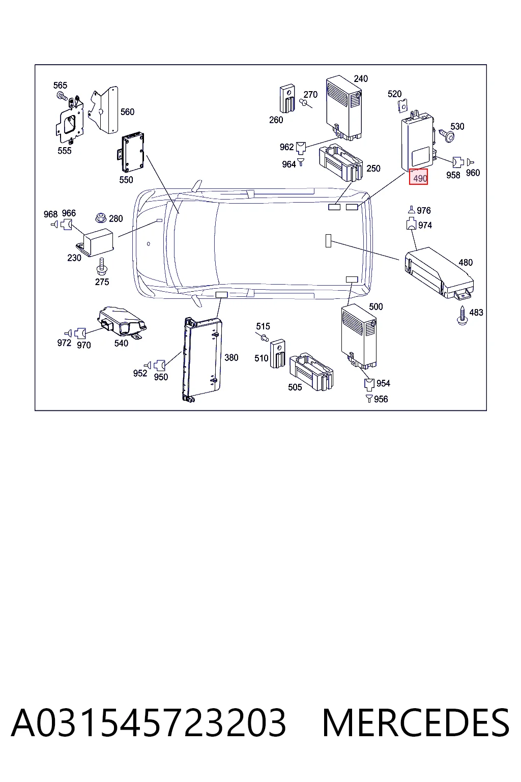 A031545723203 Mercedes
