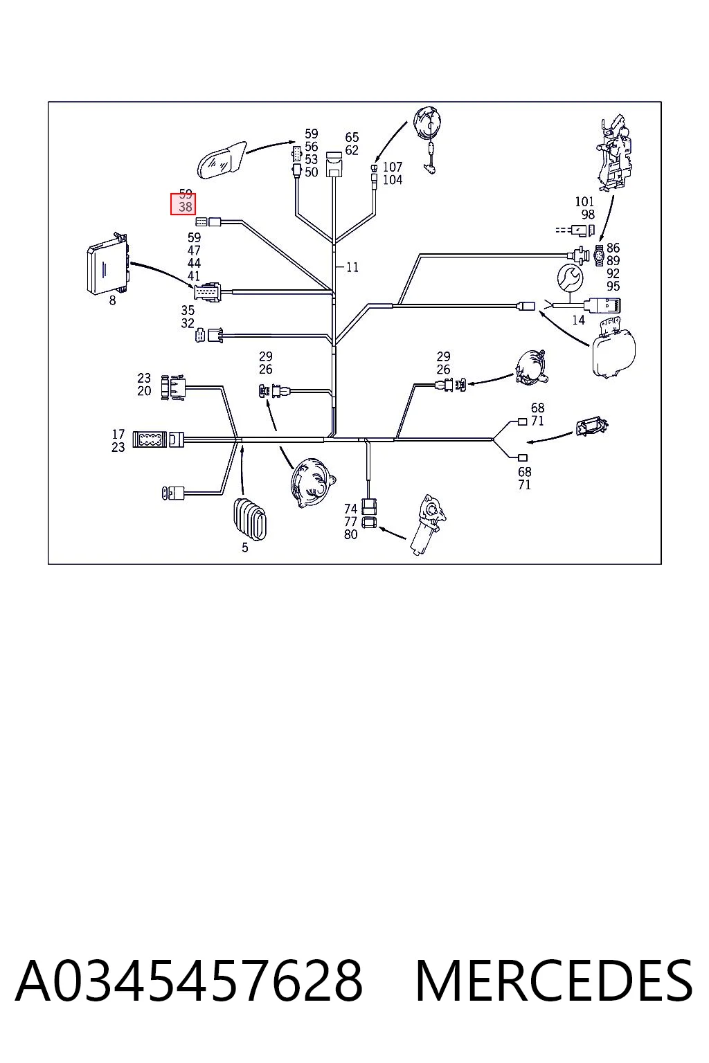 A0345457628 Mercedes