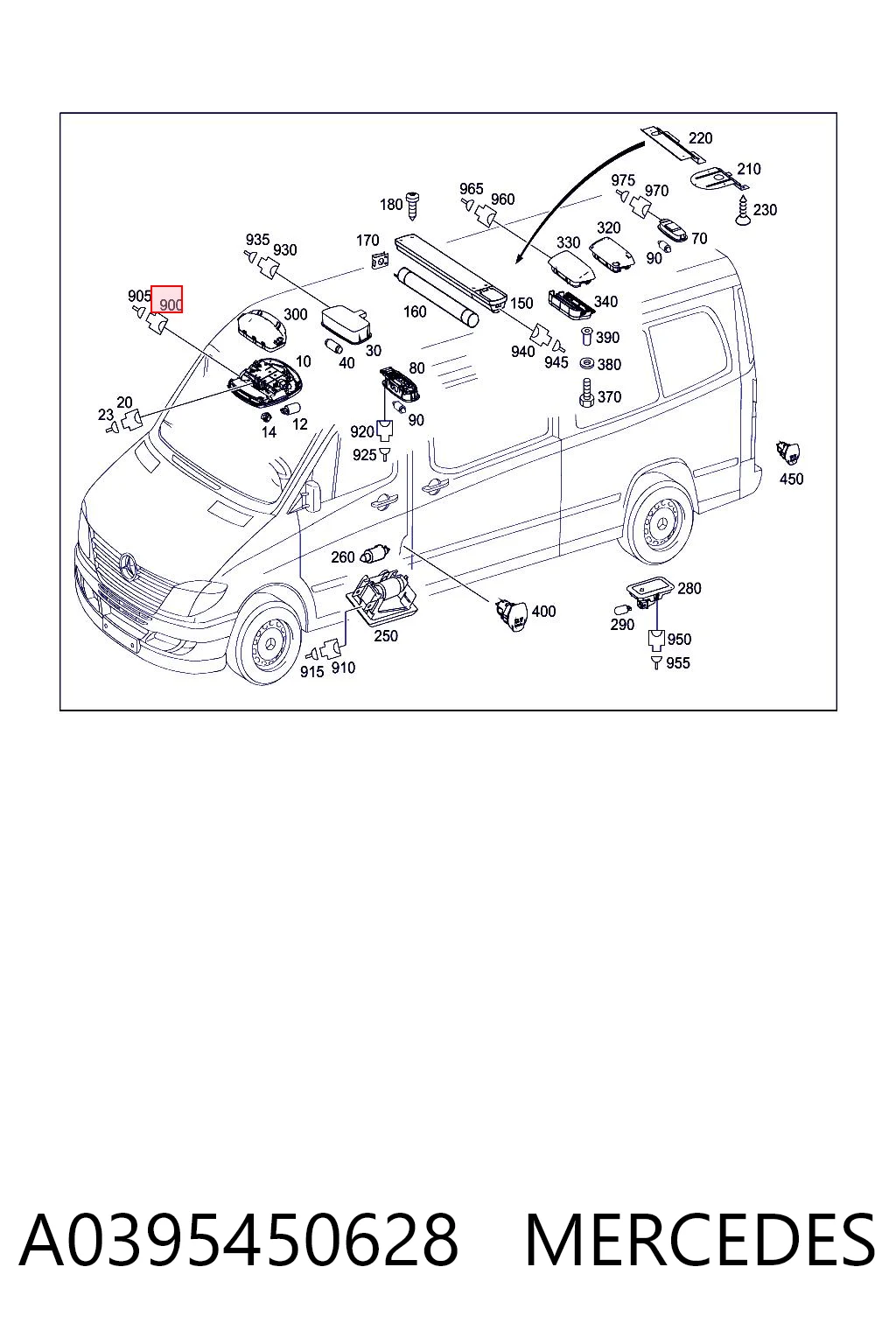 A0395450628 Mercedes