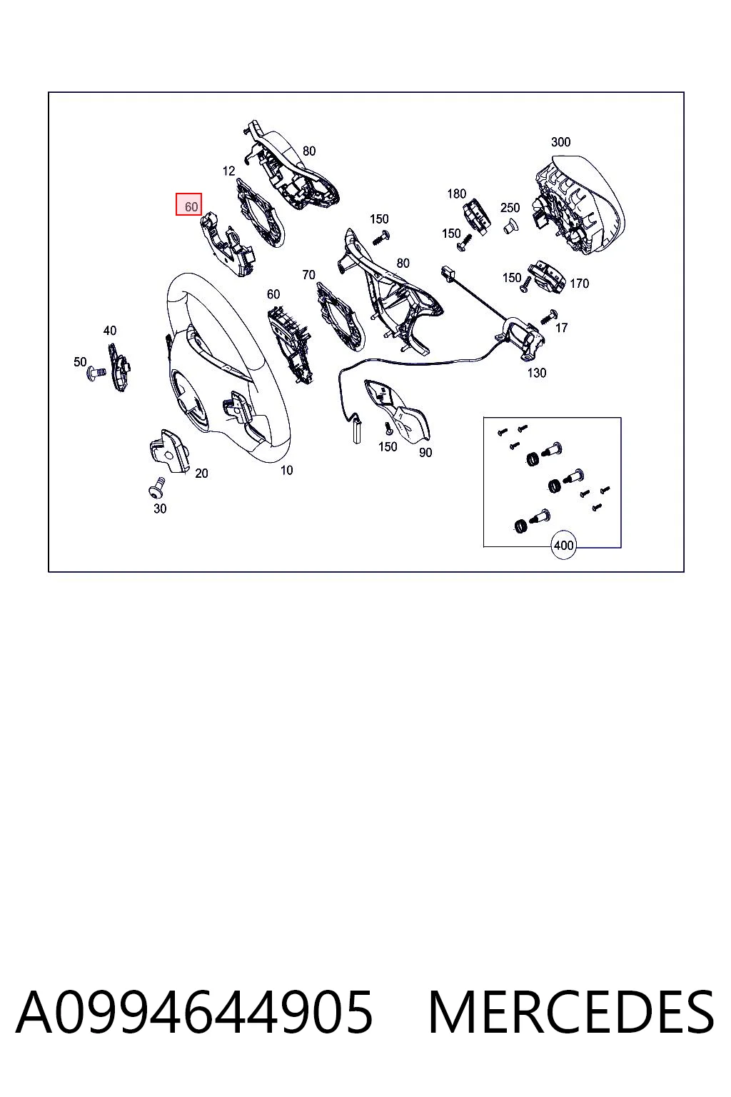 Comprar Anillo de contacto del volante Mercedes E W213 a bajo precio