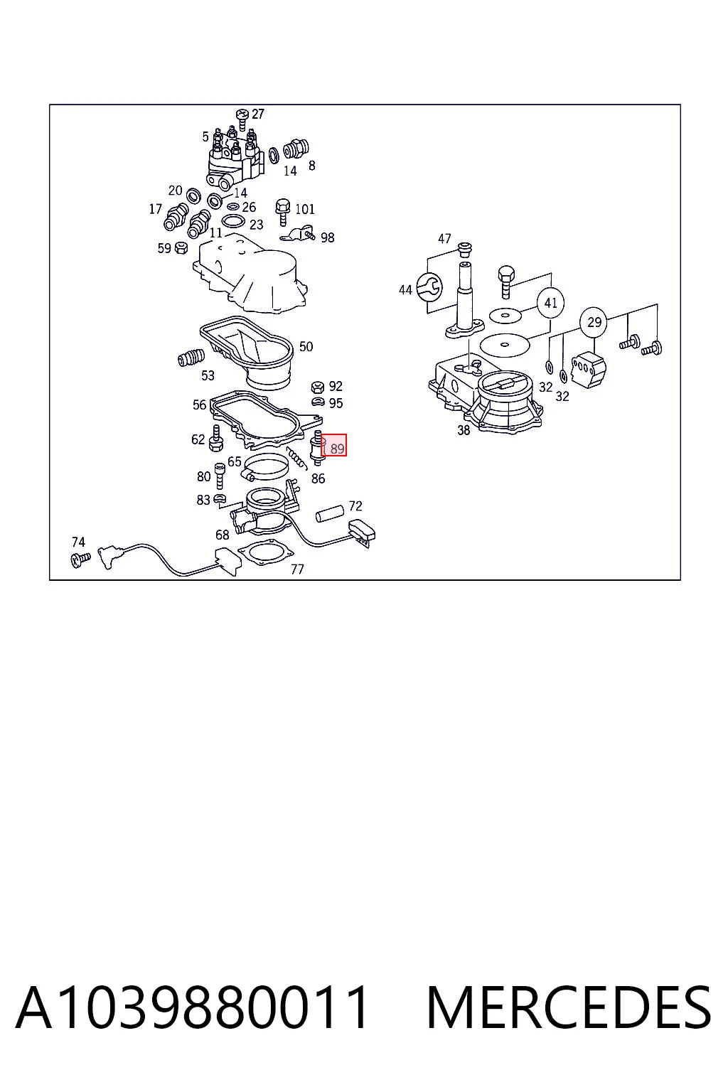 A1039880011 Mercedes
