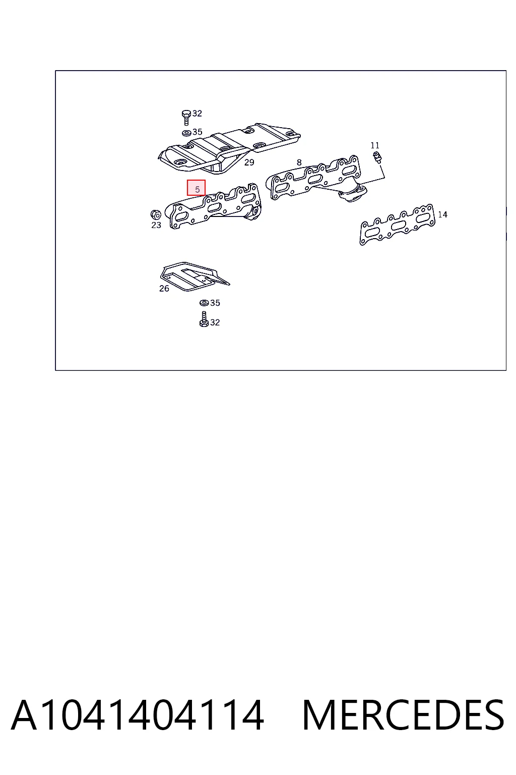 Comprar Colector de escape Mercedes E  W124 a bajo precio