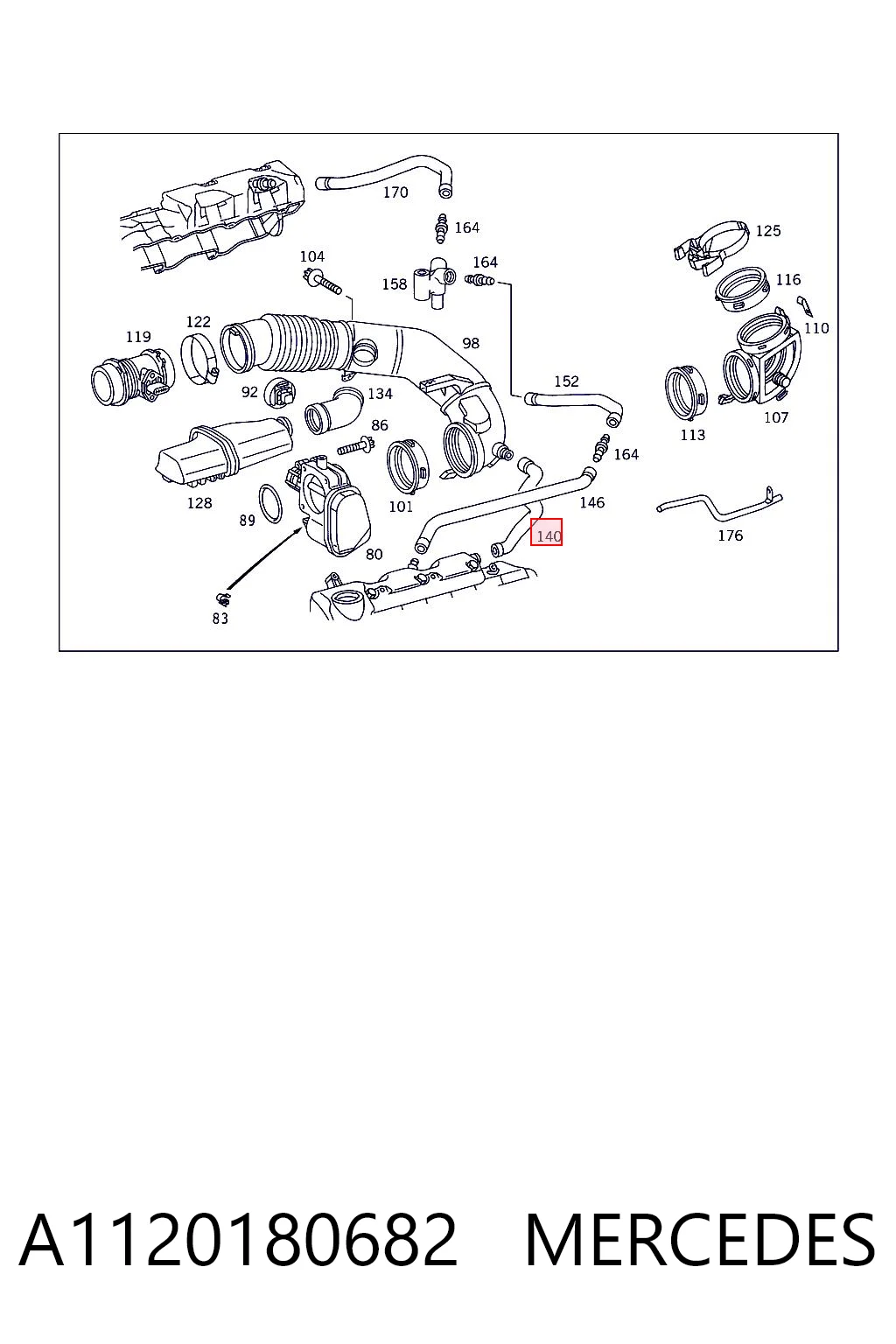 A1120180682 Mercedes Decantador de aceite