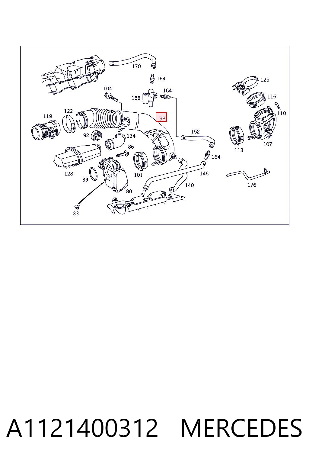A1121400312 Mercedes