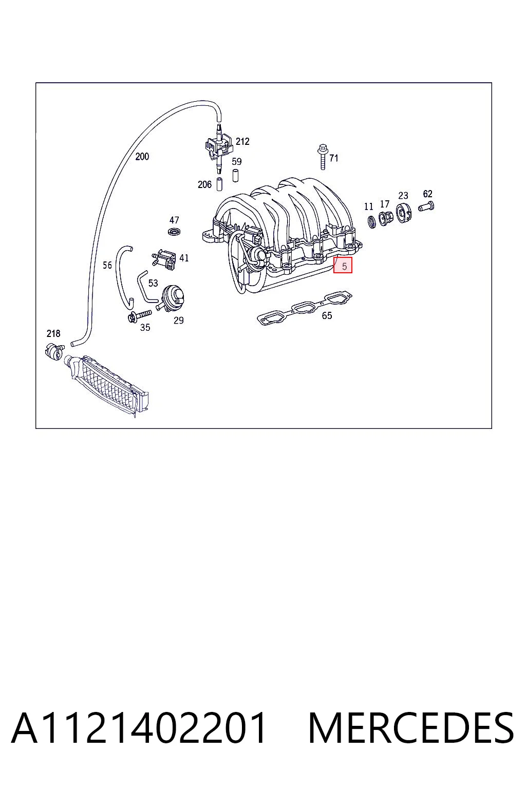 Comprar Colector de admisión Mercedes S  W220 a bajo precio