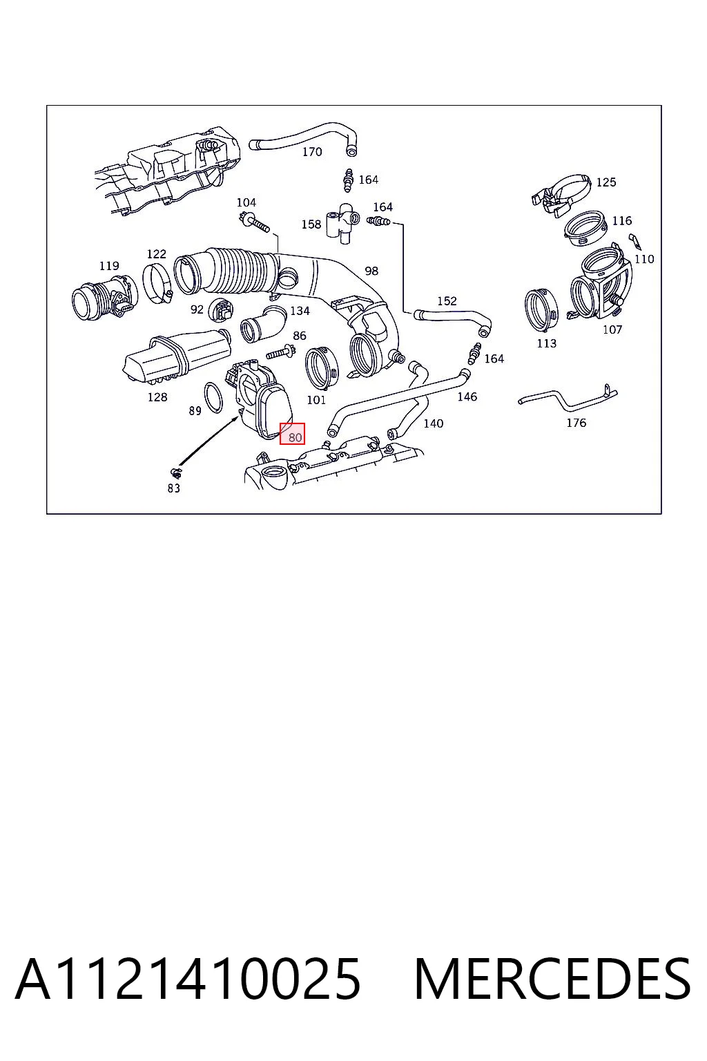 A1121410025 Mercedes