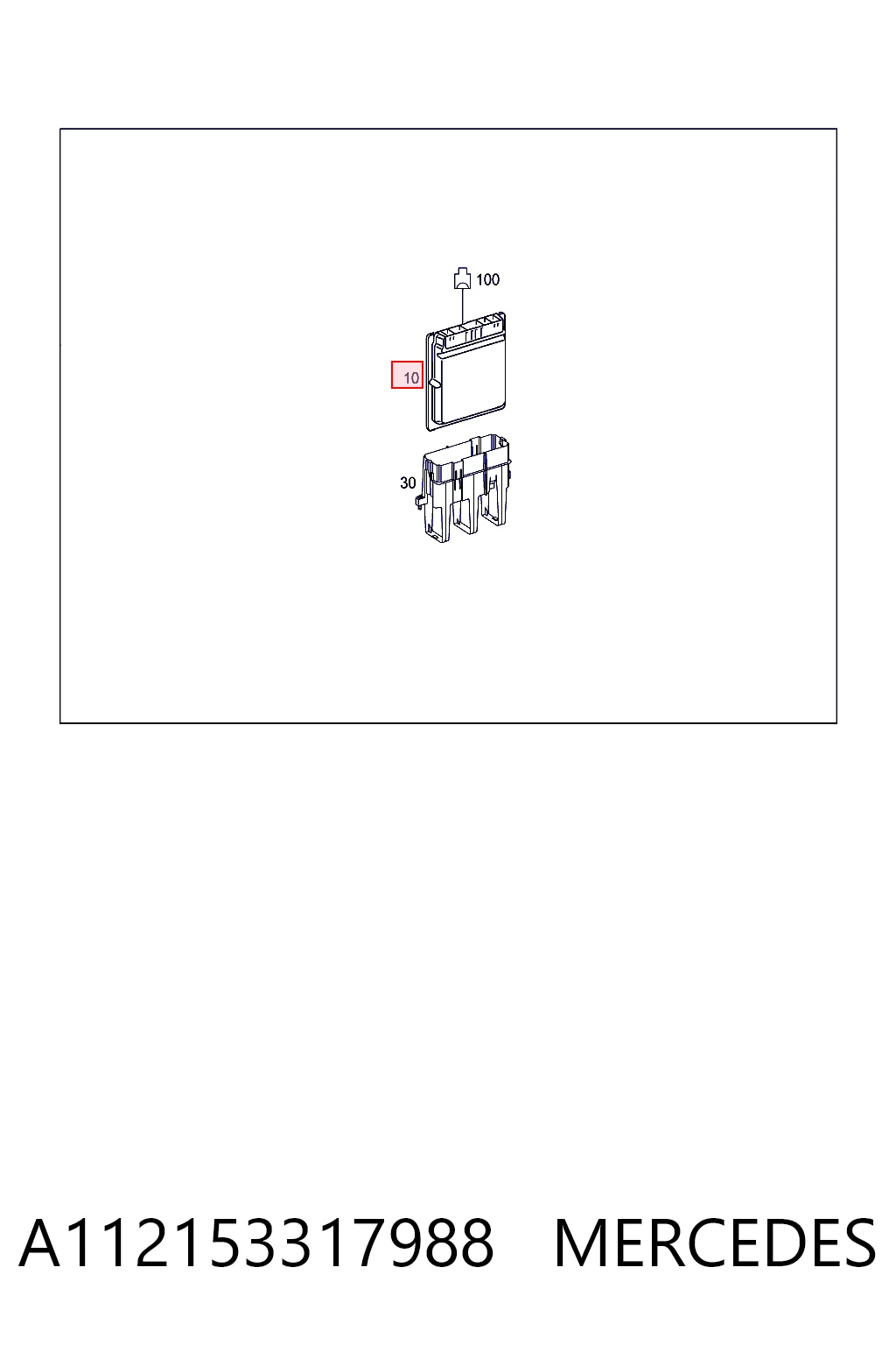 Unidad de control del motor (ECU) A112153317988 MERCEDES