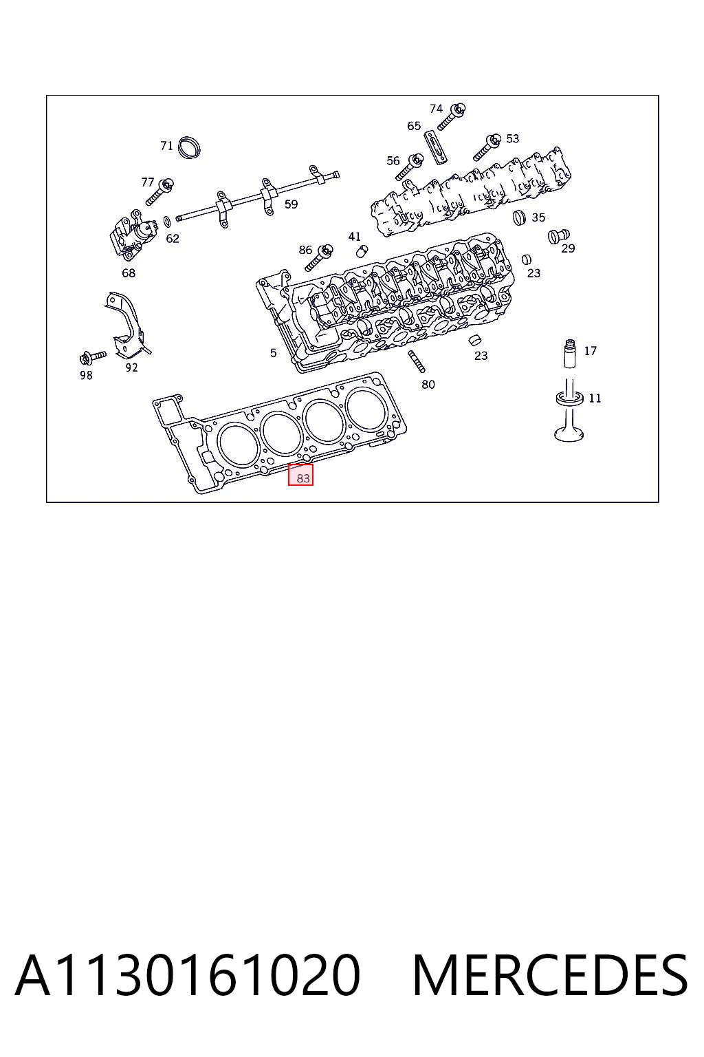 A1130161020 Mercedes